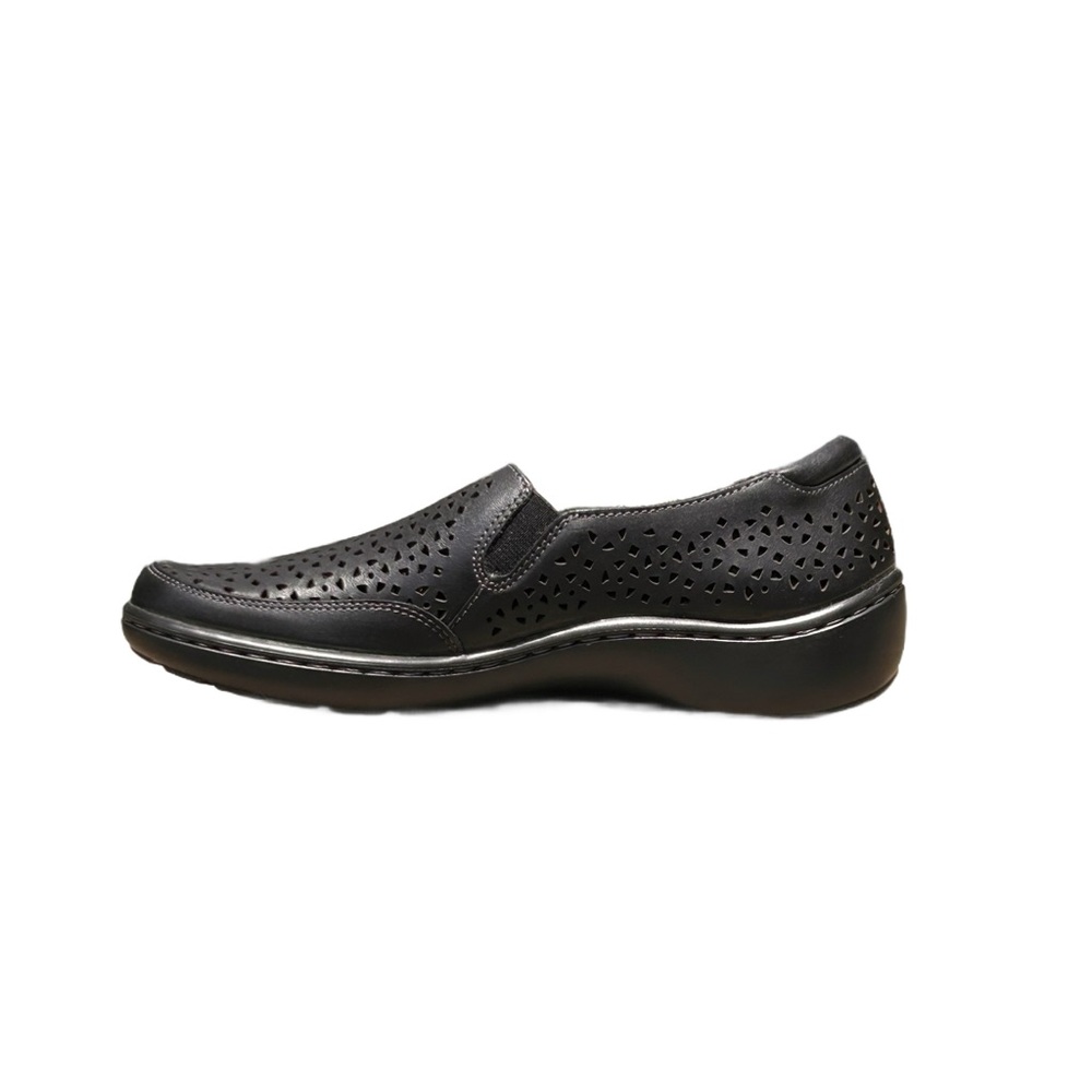 New Cora Sky Clarks Black Flats & Loafers Elegant Design - Picture 5 of 10